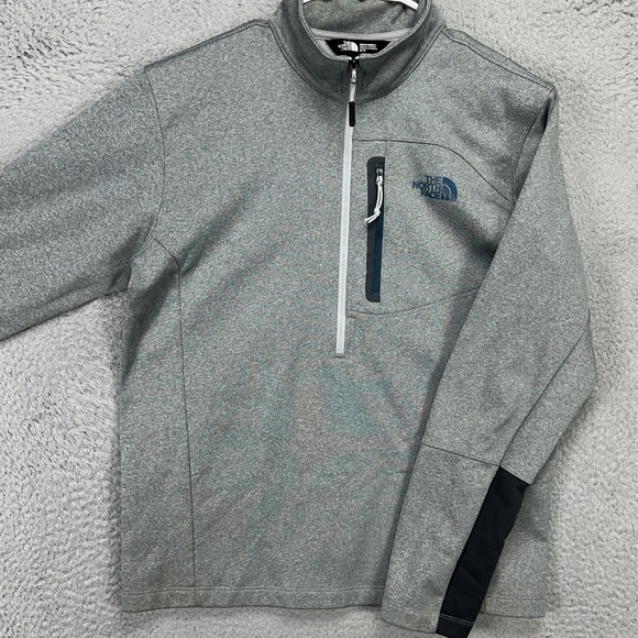 The North Face Other - The North Face Mens Pullover Sweater Medium Gray Half Zip Fleece Line Sweatshirt